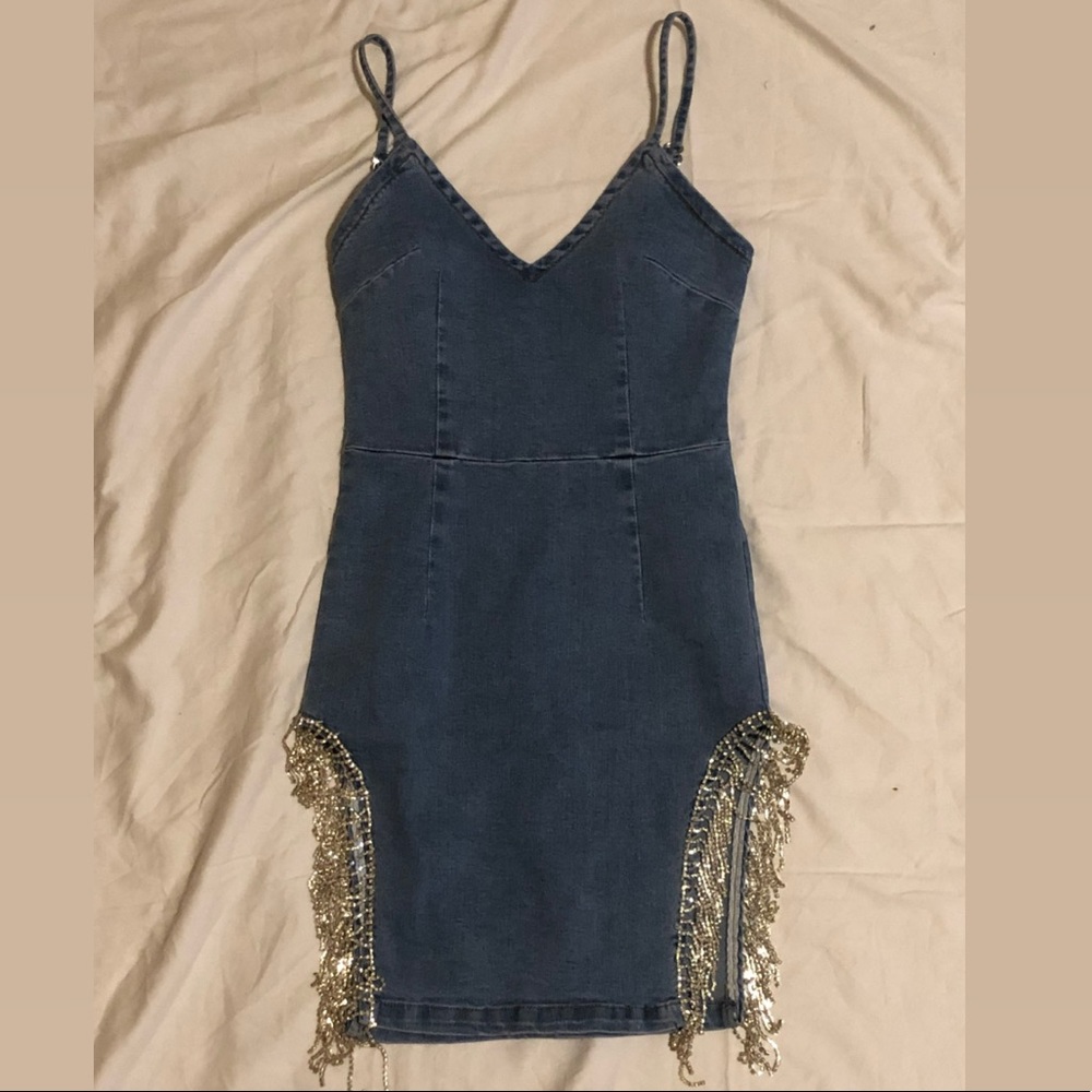 Light Wash Denim Mini Dress💙